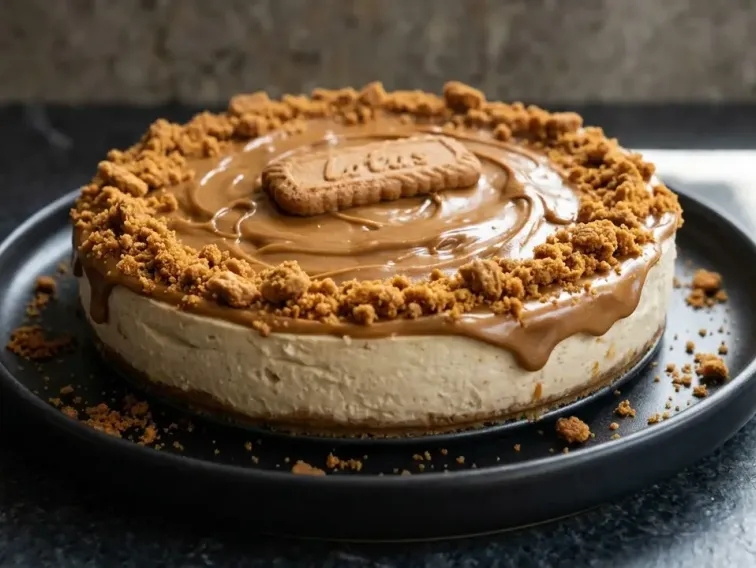 High Protein Biscoff Cheesecake