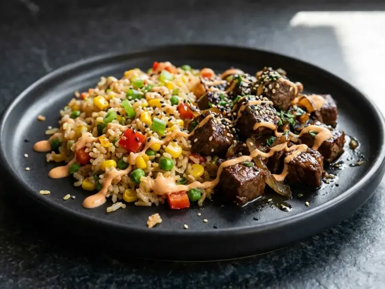 Korean BBQ Steak Fried Rice
